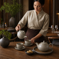 Ceramic Teapots 426ml for Rustic Tabletop Service (Pack of 4)