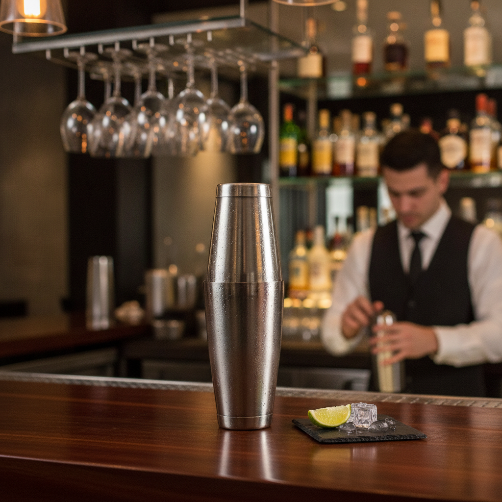 Stainless Steel Boston Can Set 18 oz & 28 oz for Cocktail Mixing