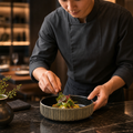 Nara Black & White Stoneware Bowls 160mm for Modern Dining Spaces