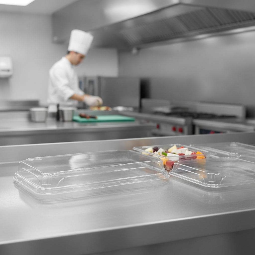 Clear PET Platter Tray Lids for Food Storage & Presentation