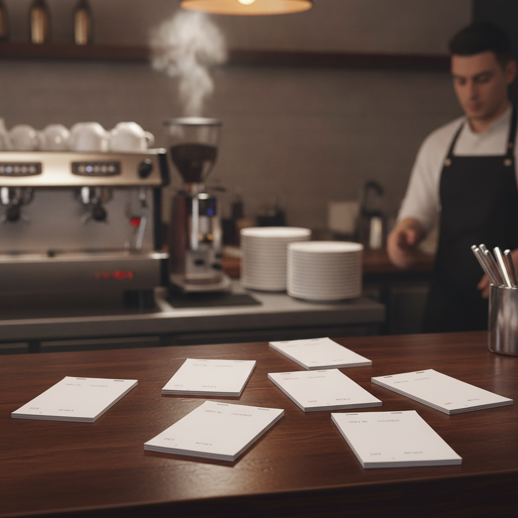 Paper Carbonless Triplicate Waiter Pad for Efficient Order Taking (Pack of 50)