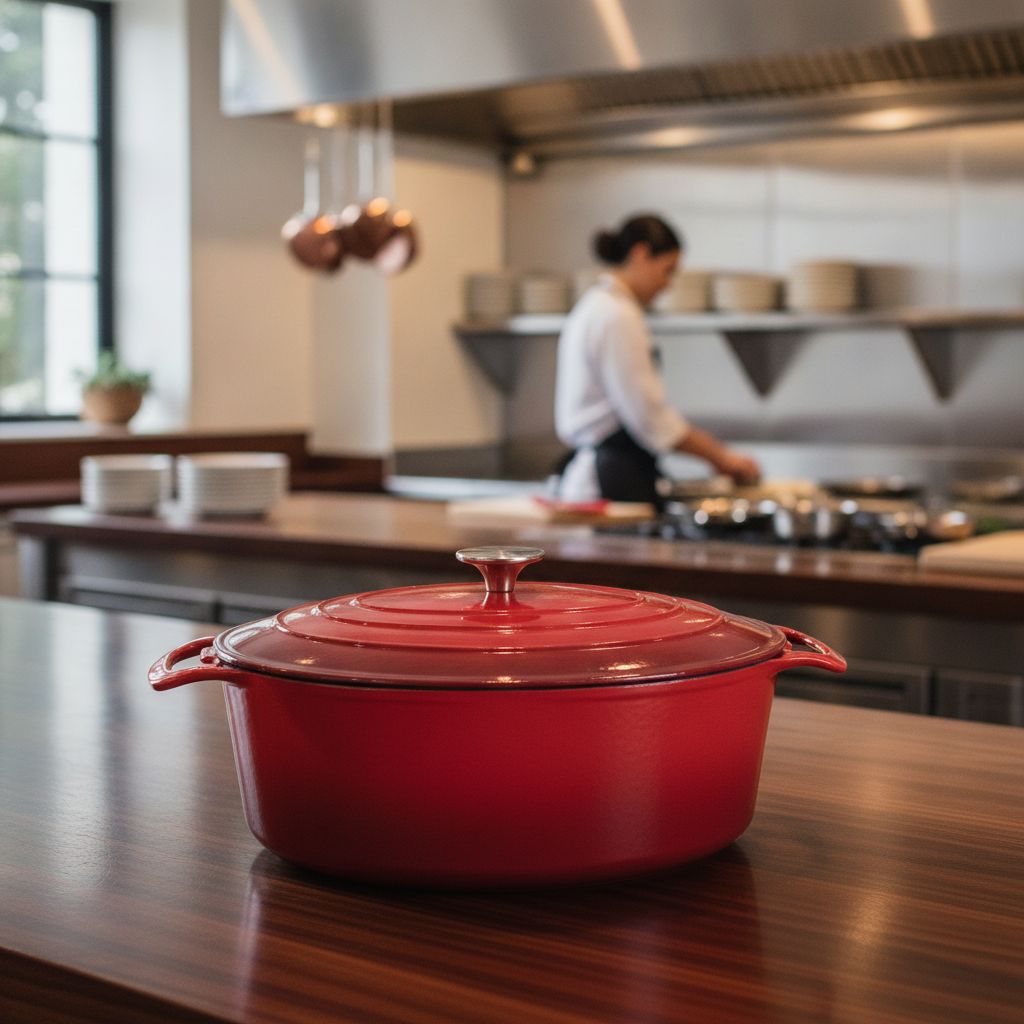 Cast Iron Oval Casserole Dish 5L for Events