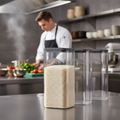 Glass Dry Food Storage Dispenser 3L for Pantries & Kitchens