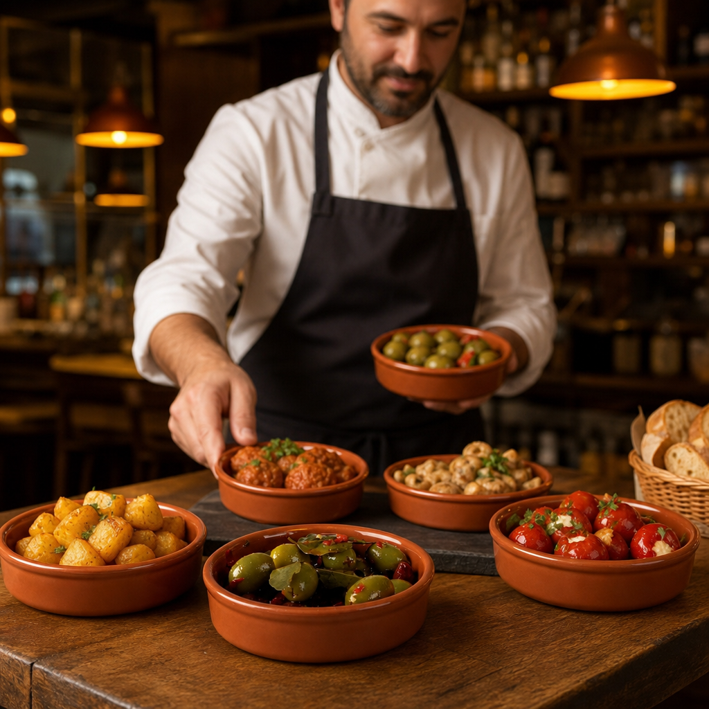 Rustic Large Dishes Stoneware for Tapas (Pack of 6)