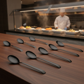 18/10 Stainless Steel Solid Serving Spoon for Buffets (Pack of 6)