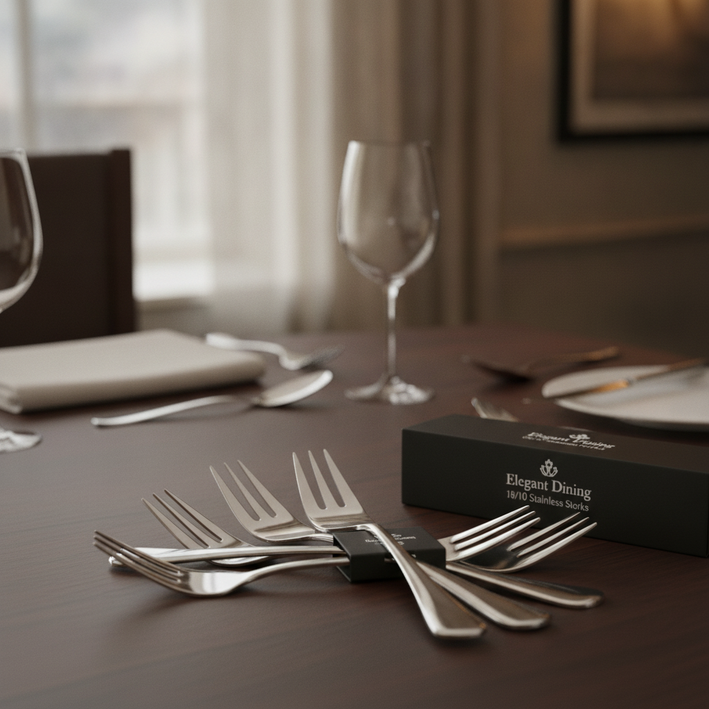 18/10 Stainless Steel Cocktail Forks 146mm for Elegant Dining (Pack of 12)