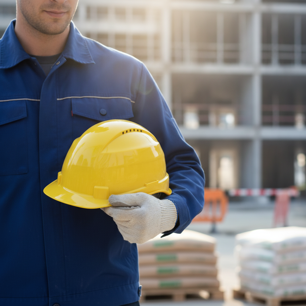 HDPE Vented Yellow Helmet for Safety and Comfort
