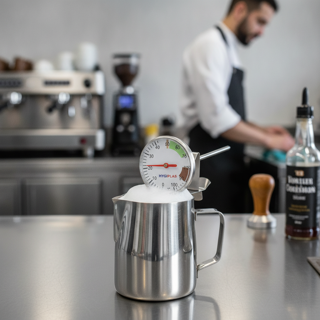 Stainless Steel Coffee Milk Thermometer 5in for Hot Beverages