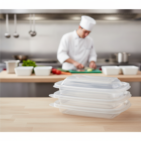 Polypropylene Food Container Lids 500ml, Polypropylene, pack of 300