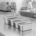 Stainless Steel Gastronorm Tray Set 17.3L for Commercial Kitchens (Pack of 4)