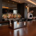 Plastic Chrome Bar Caddy 230x135mm for Busy Bars