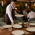 Walled Plates 280mm Vitrified Ceramic for Dining Tables (Pack of 6)