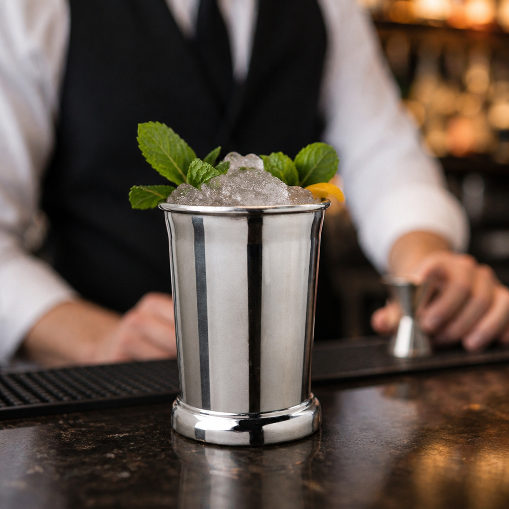 Stainless Steel Julep Cup 400ml for Classic Cocktails