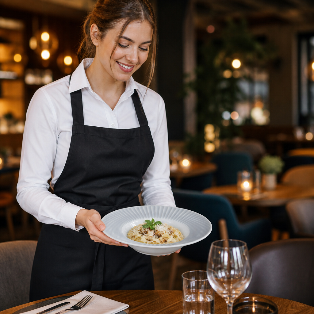 Rimless Pasta and Soup Bowls 220mm Glass for Casual Dining (Pack of 24)