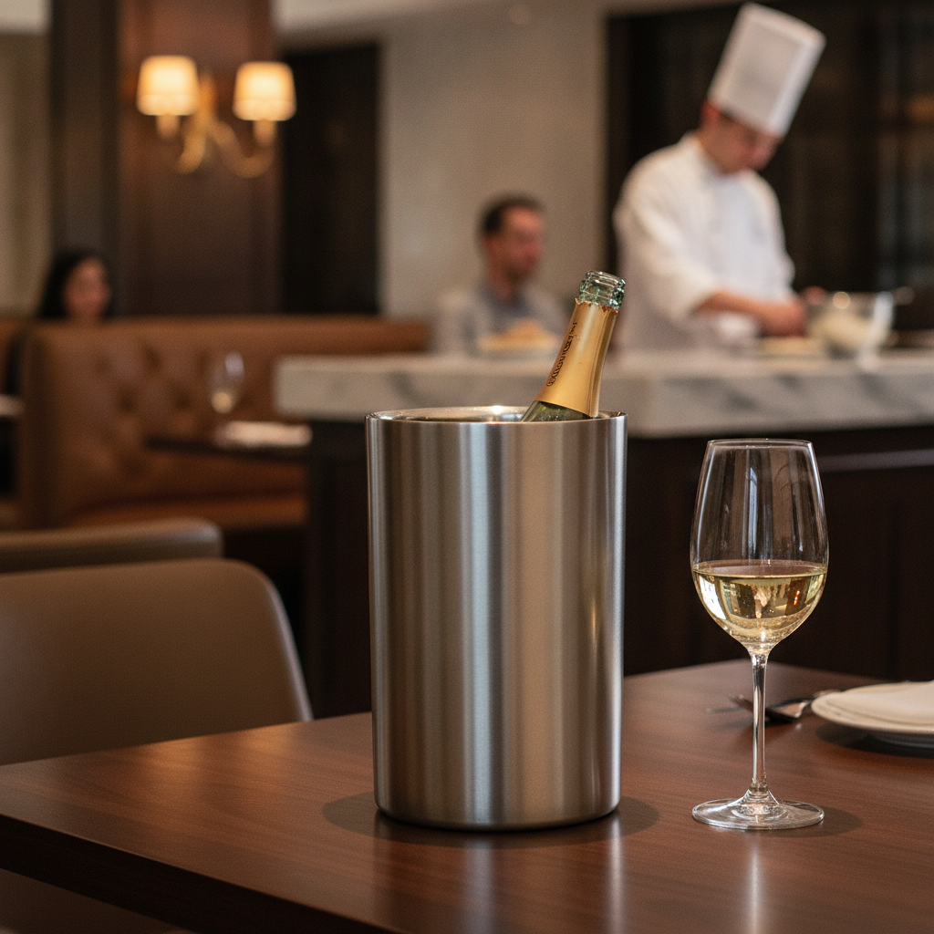 Stainless Steel Wine Cooler 204mm for Smaller Venues