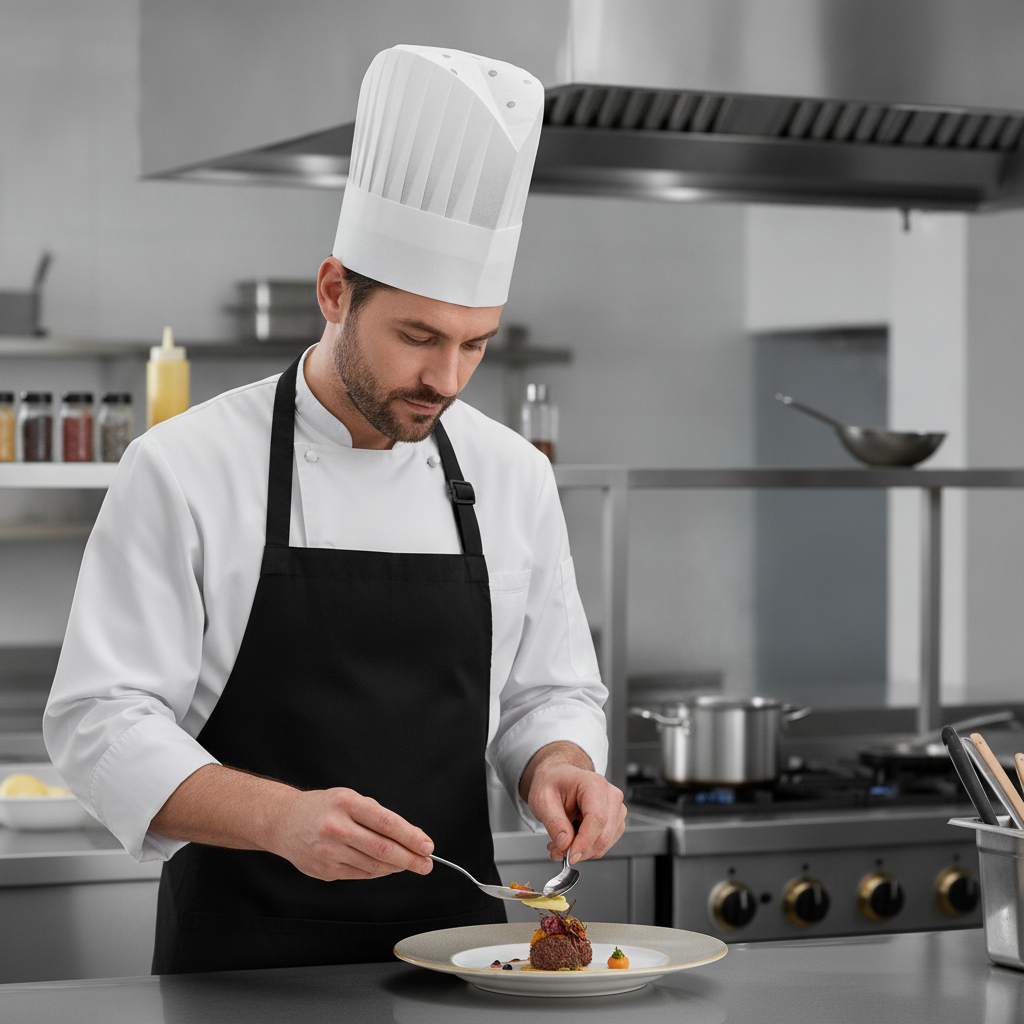 Lightweight Polyester Chef Hat 9" for Culinary Professionals