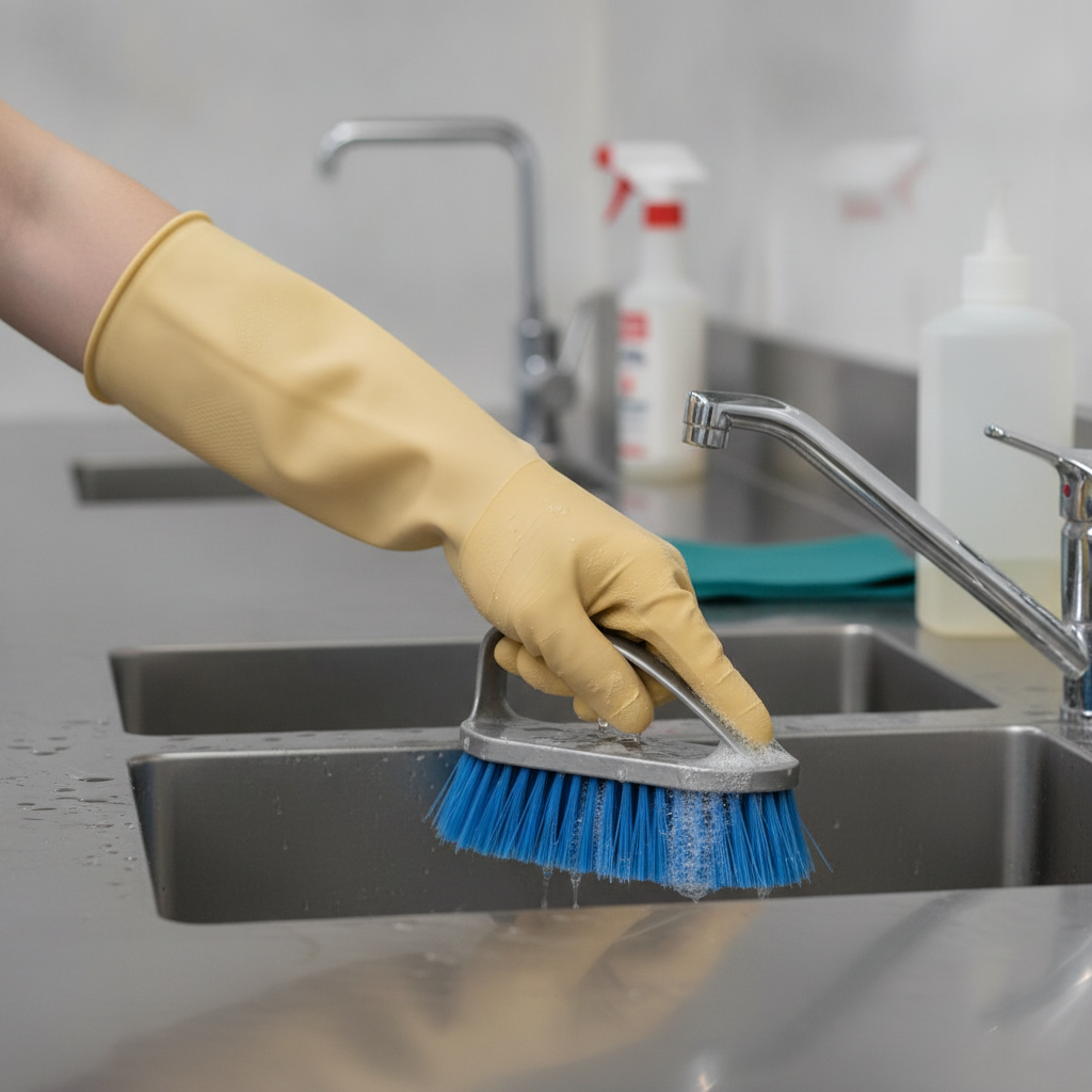 Latex Heavy Duty Cleaning Gloves 600mm for Safe Cleaning
