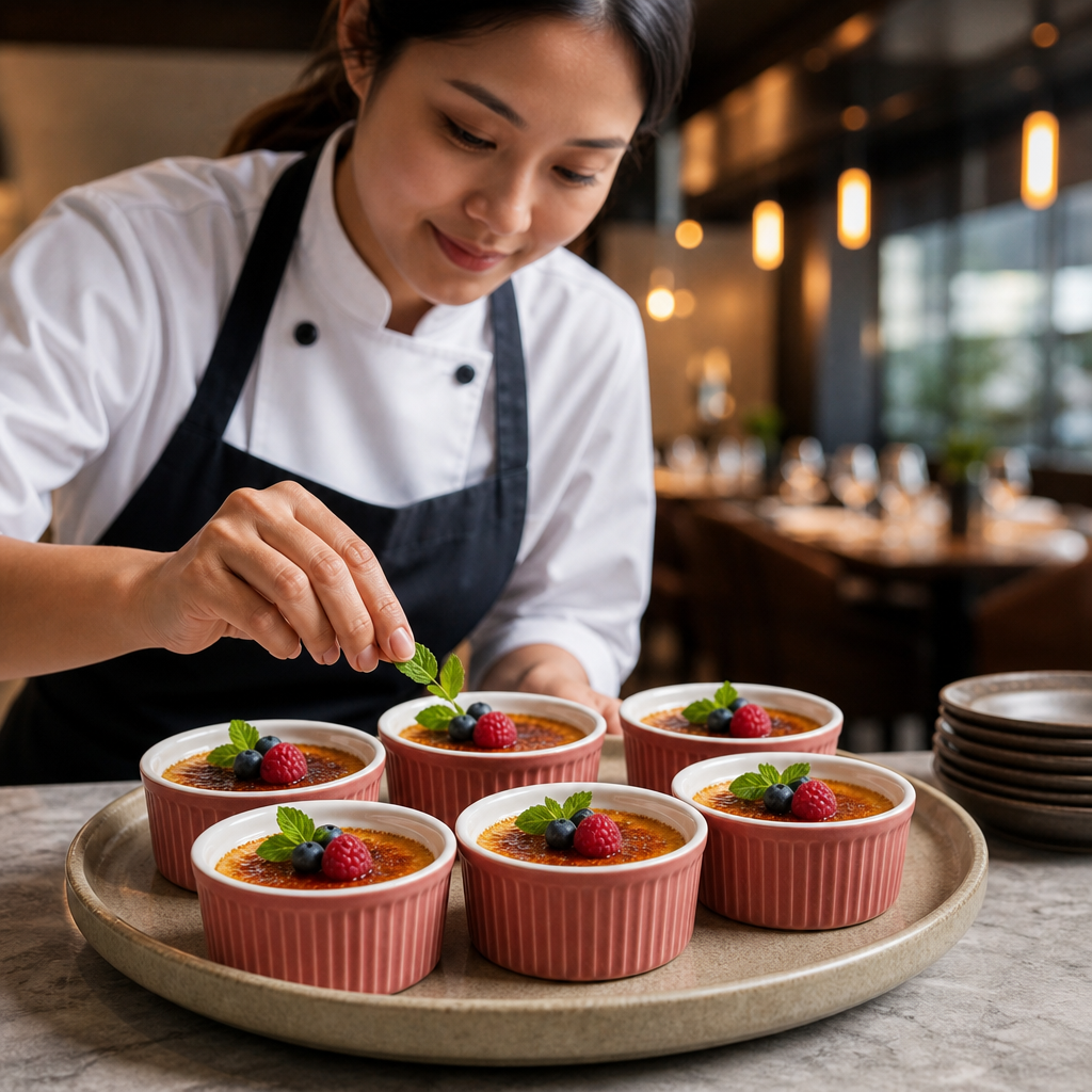 Stoneware Ramekins 145ml in Red for Table Presentation (Pack of 12)