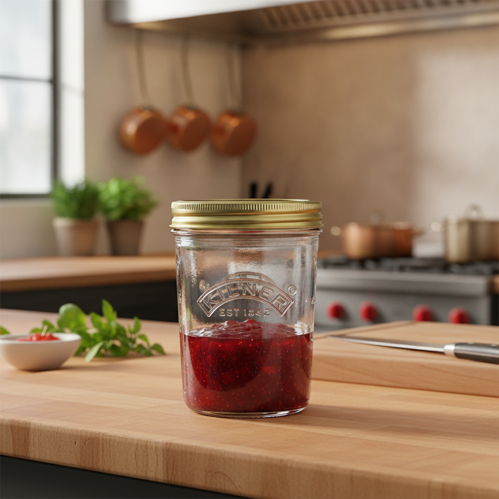 Glass Wide Mouth Preserve Jar 350ml for Food Storage