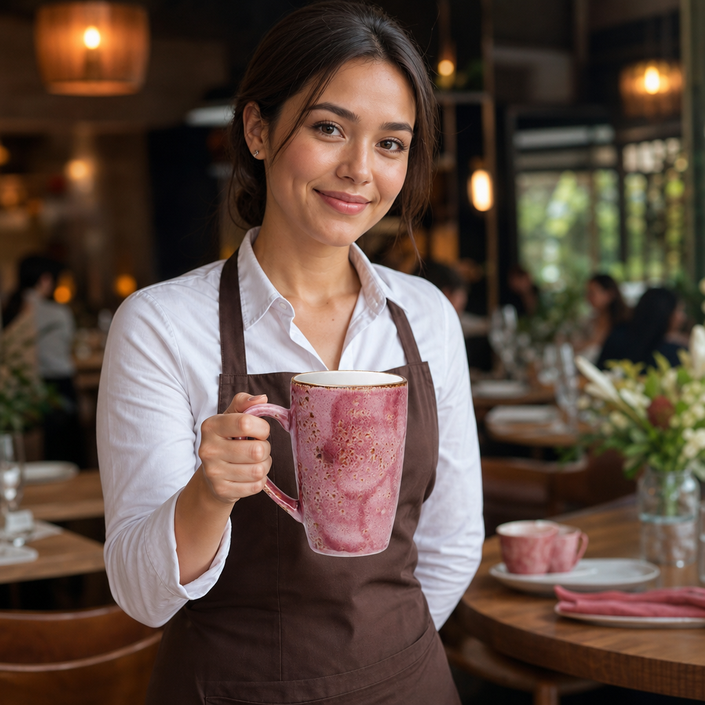Mug Alumina 285ml Pink Vitrified Ceramic for Creative Dining (Pack of 12)