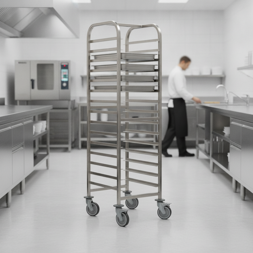 Stainless Steel Trolley 15 Shelves for Commercial Use