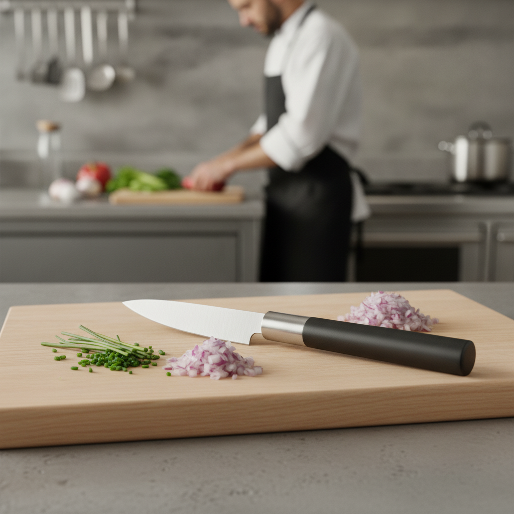 Stainless Steel Utility Knife 10cm for Professional Kitchens