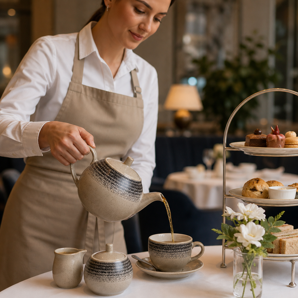 Porcelain Teapot 426ml for Afternoon Tea (Pack of 4)