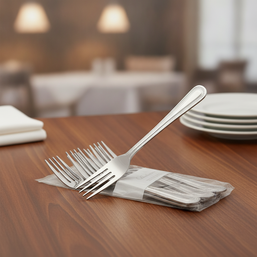 18/0 Stainless Steel Dessert Forks for Restaurants & Hotels (Pack of 12)