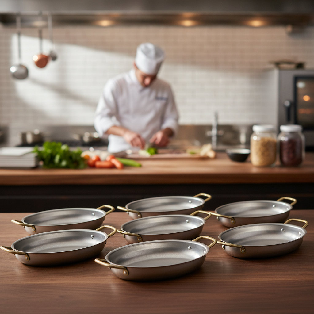 Stainless Steel Oval Dishes 245 x 175mm for Upscale Dining (Pack of 6)