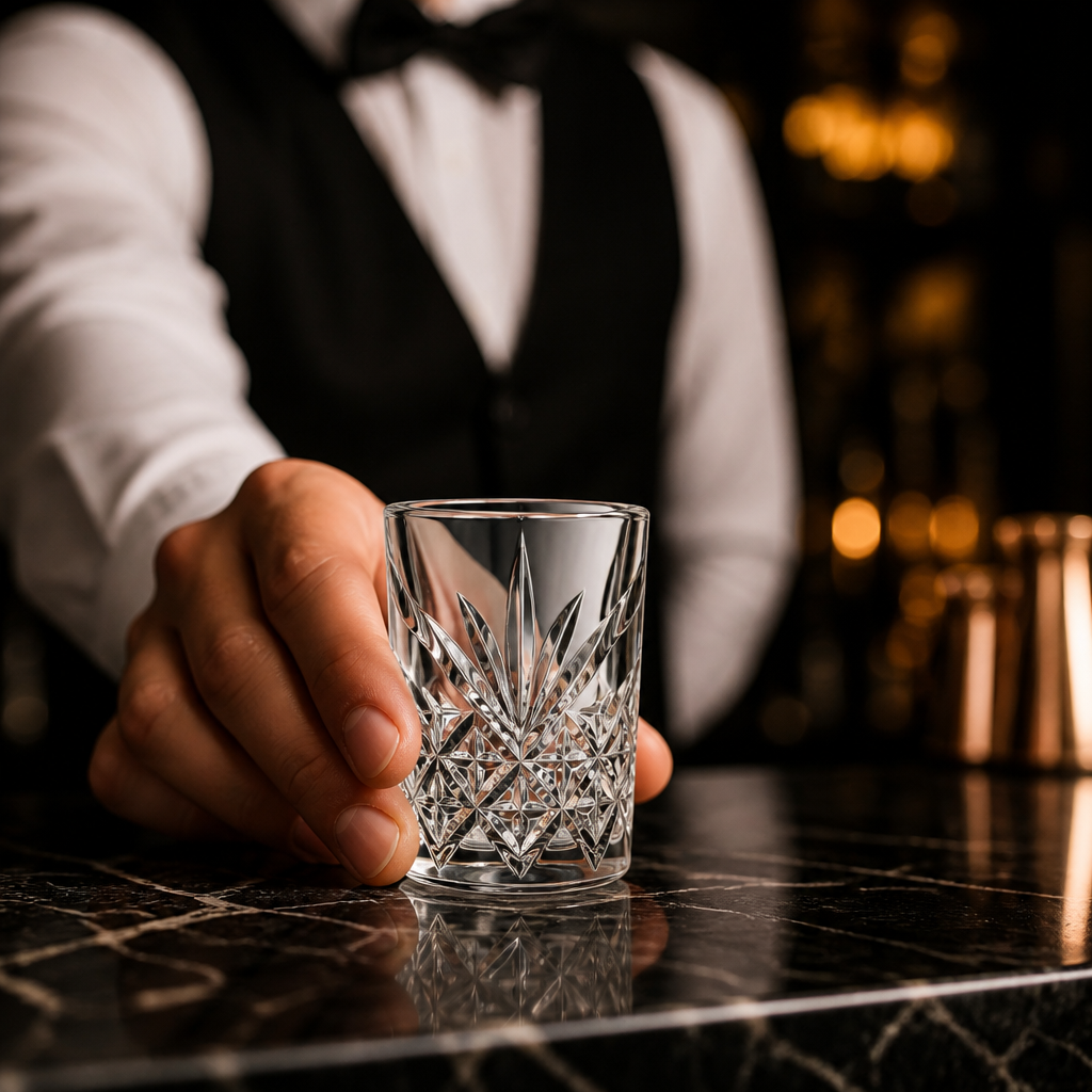 Machine-Made Glass Vintage Shot Glass 60ml for Bars & Restaurants (Pack of 24)