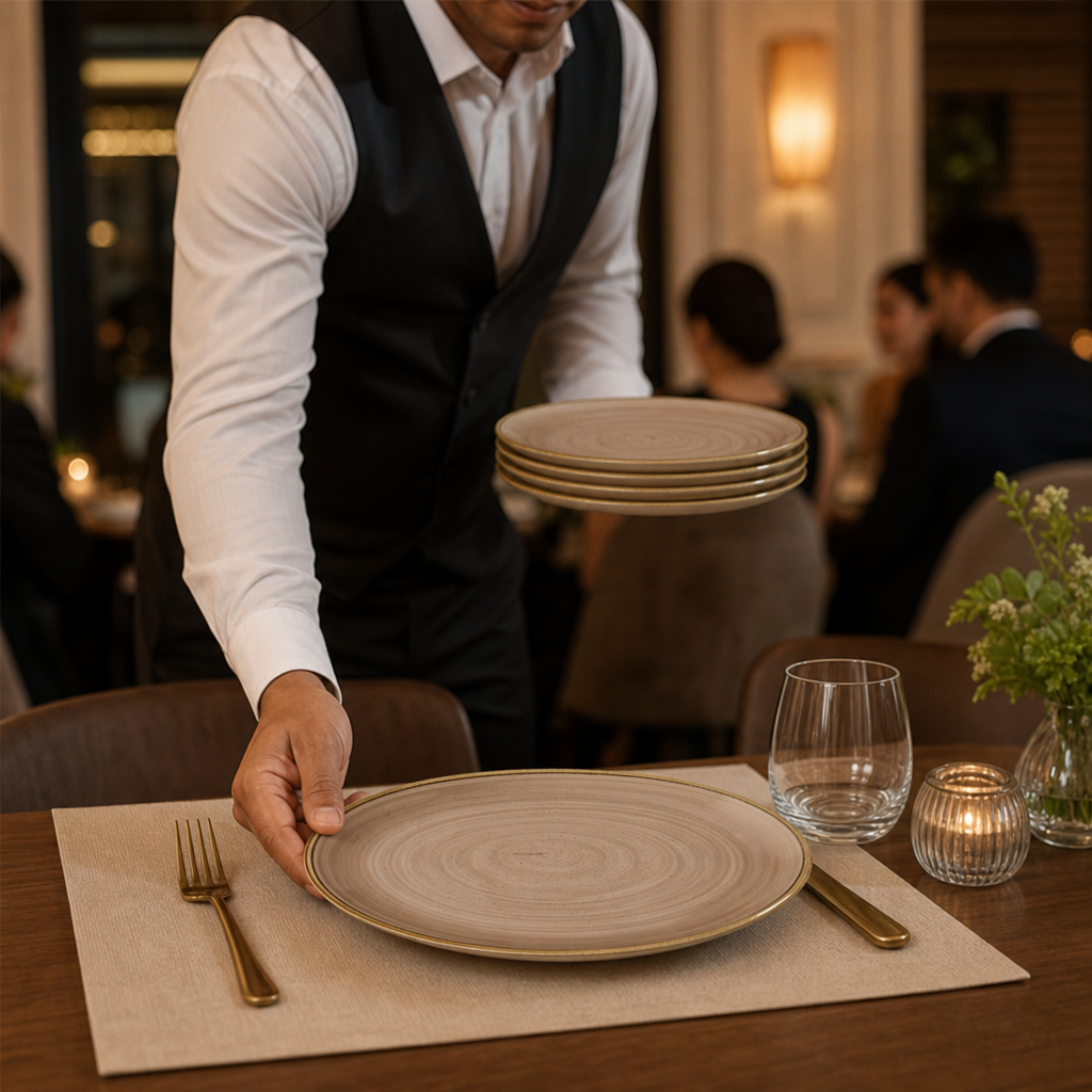 Coupe Plates 288mm Vitrified Ceramic for Modern Tabletop (Pack of 12)