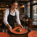 Plates Spiced 285mm Orange Ceramic for Dining (Pack of 12)