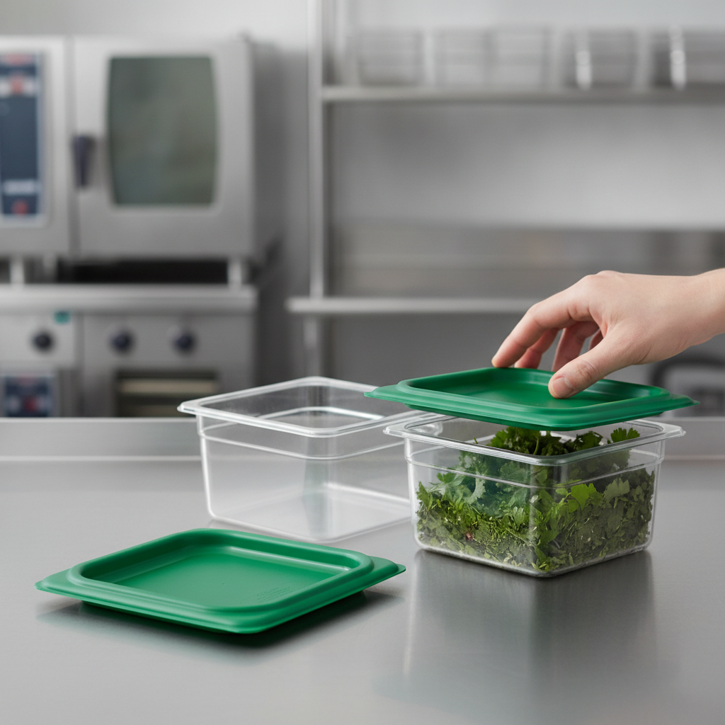 Polypropylene Green Seal Lid for 1/6 GN Containers