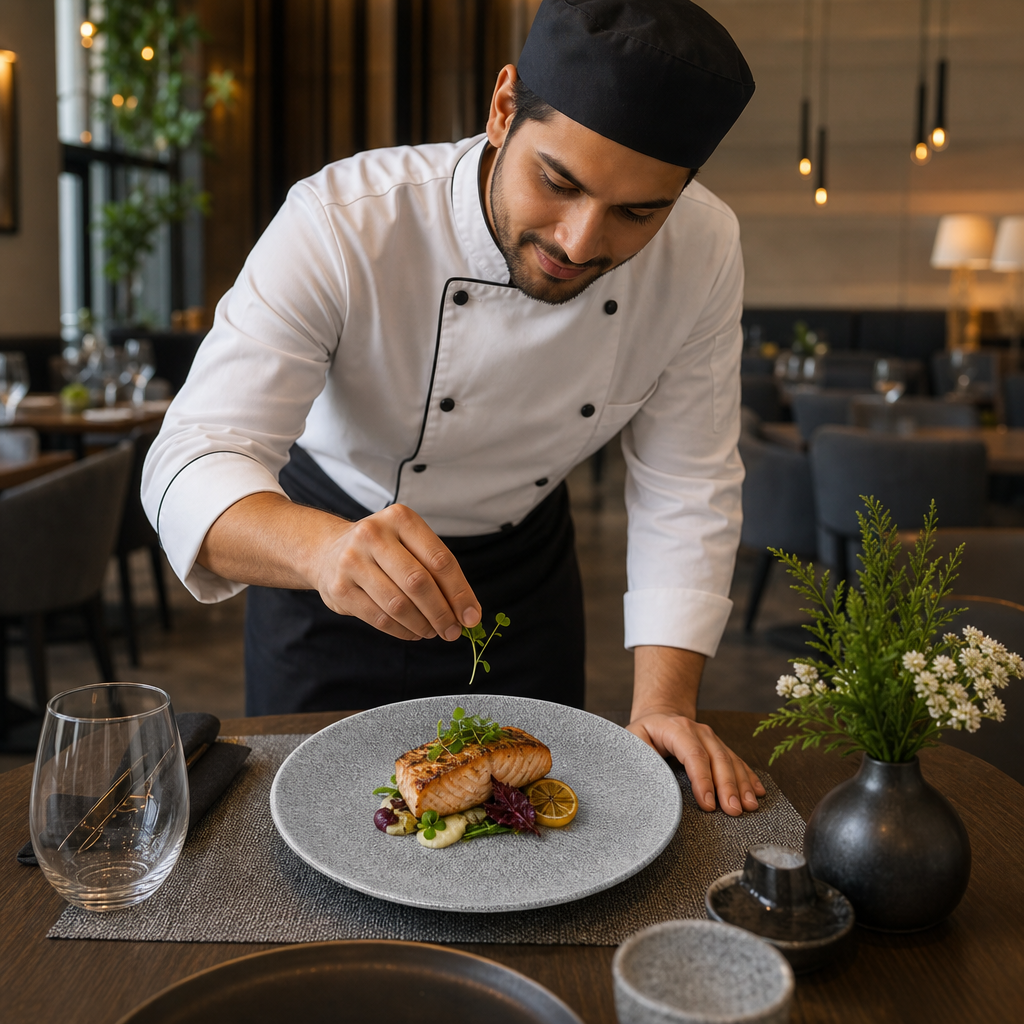 Coupe Plates Grey Vitrified Porcelain for Restaurants (Pack of 12)
