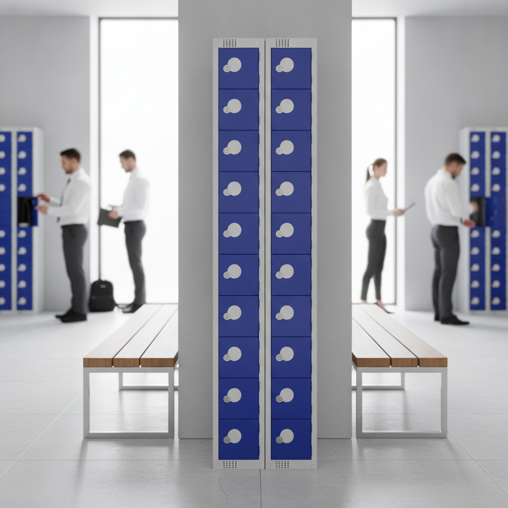 Powder Coated Steel Personal Effects Locker 1800mm for Secure Storage