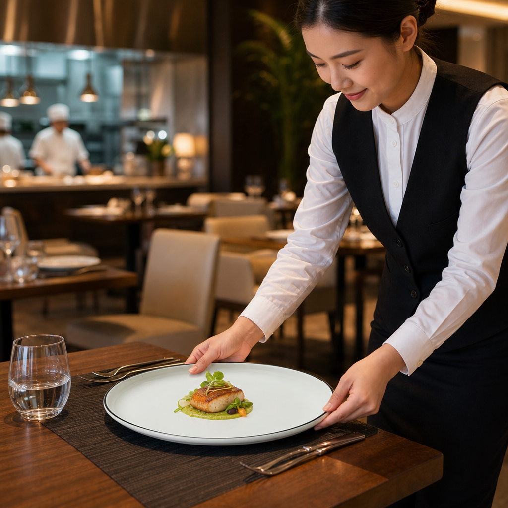Alumina Coupe Plates 254mm Vitrified Ceramic for Fine Dining (Pack of 12)