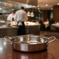 Stainless Steel Double Handle Serving Dish 150mm for Table Service