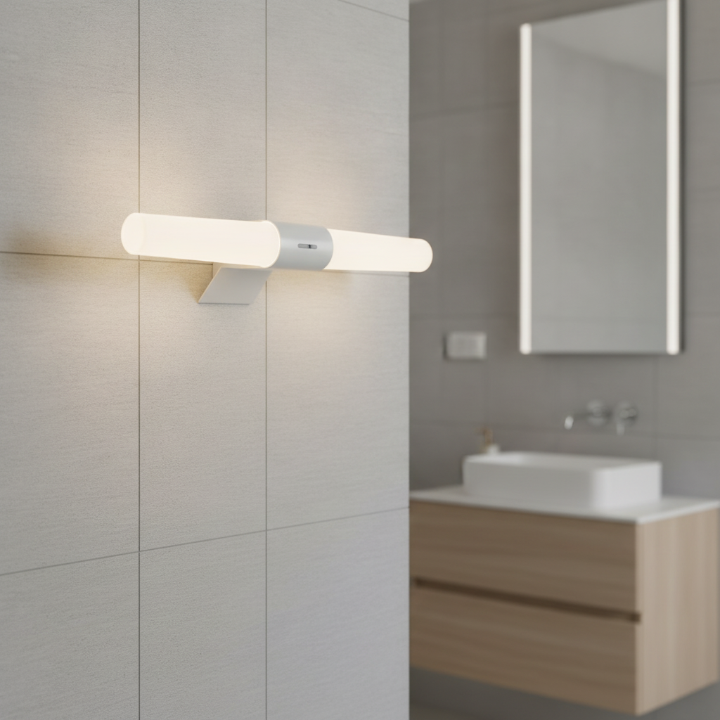 Plastic Double Indoor Wall Light for Bathrooms
