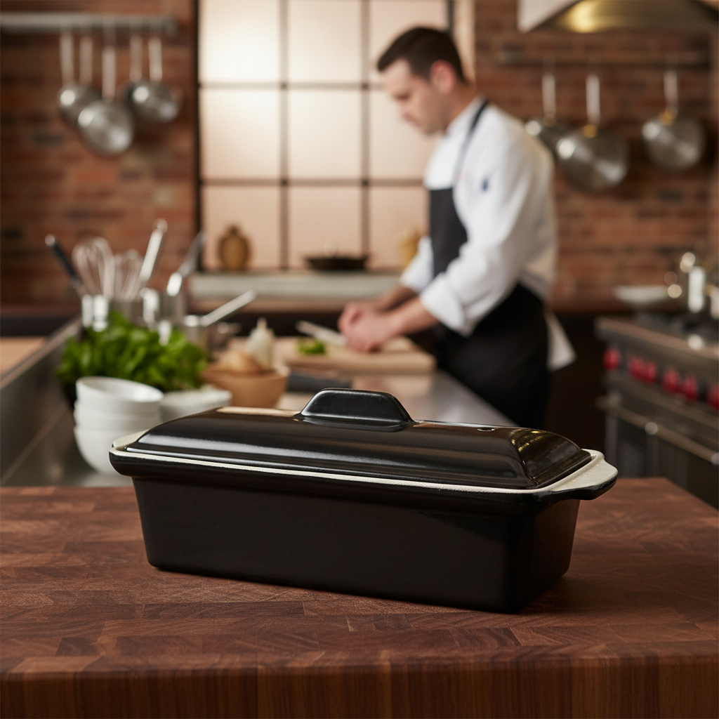 Cast Iron Pâté Terrine Mould 1.3L for Cooking Enthusiasts