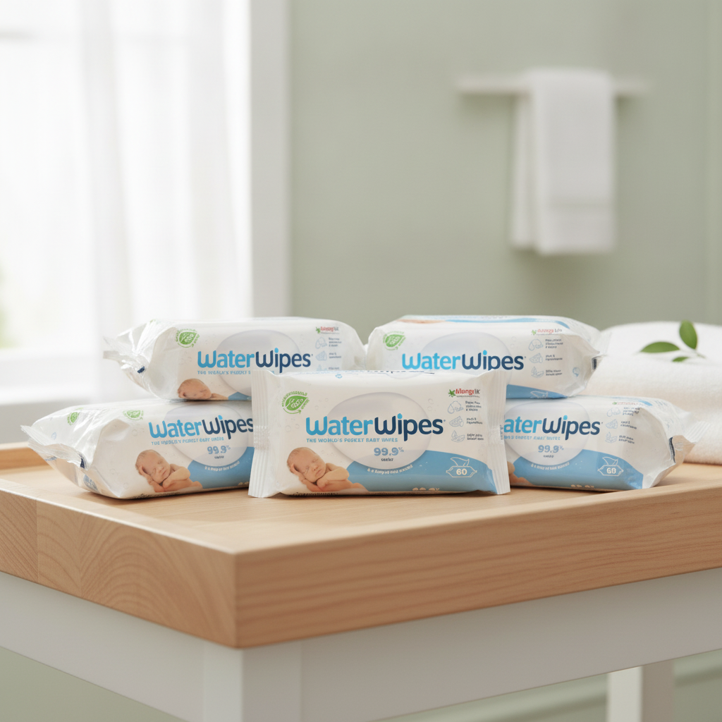 Plant-Based Sensitive Baby Wipes 60 Wipes for Gentle Care (Pack of 6)