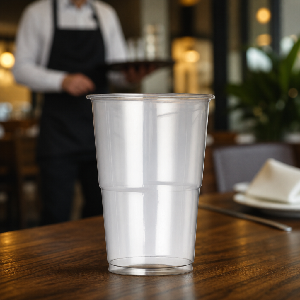 Clear rPET Half Pint Cups 280ml for Events & Gatherings (Pack of 1000)