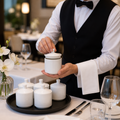 Alumina Vitrified Ceramic Sugar Pots for Fine Dining (Pack of 6)