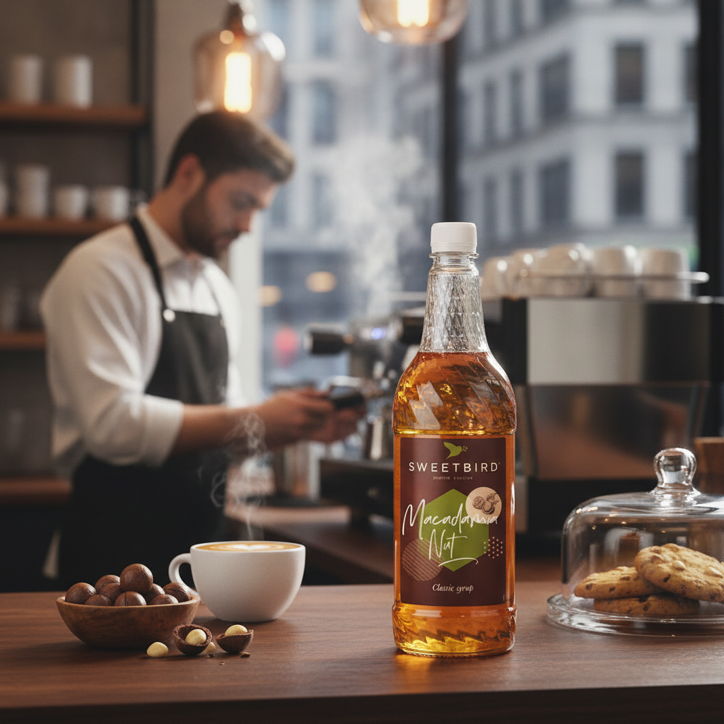 Macadamia Nut Syrup 1L for Gourmet Beverages