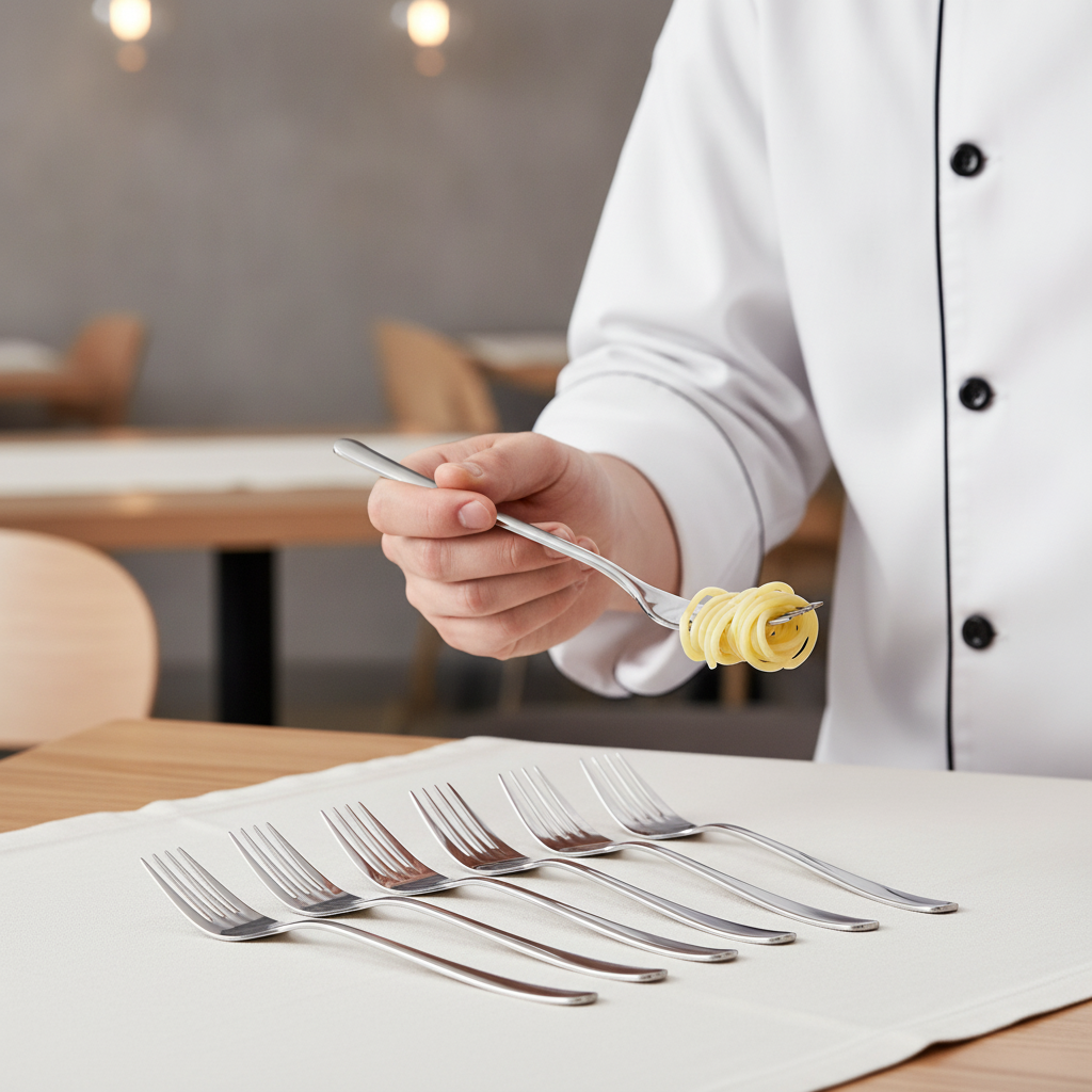 18/0 Stainless Steel Slim Table Forks 188mm for On-the-Go Dining (Pack of 240)