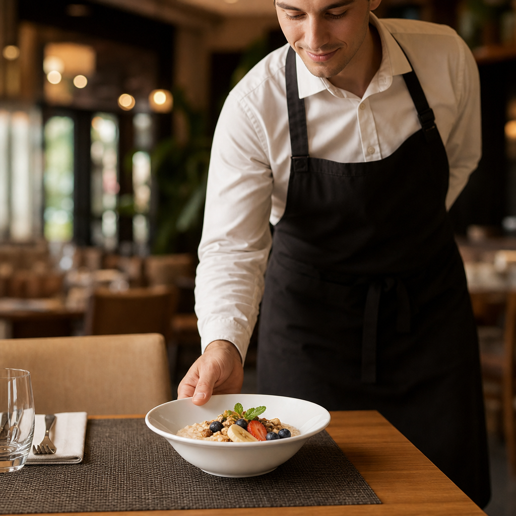 Oatmeal Bowls 153mm Porcelain for Restaurants & Cafés (Pack of 12)