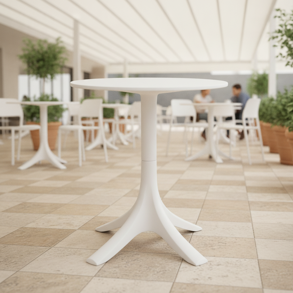 Polypropylene Round Café Table 600mm for Indoor & Outdoor Use