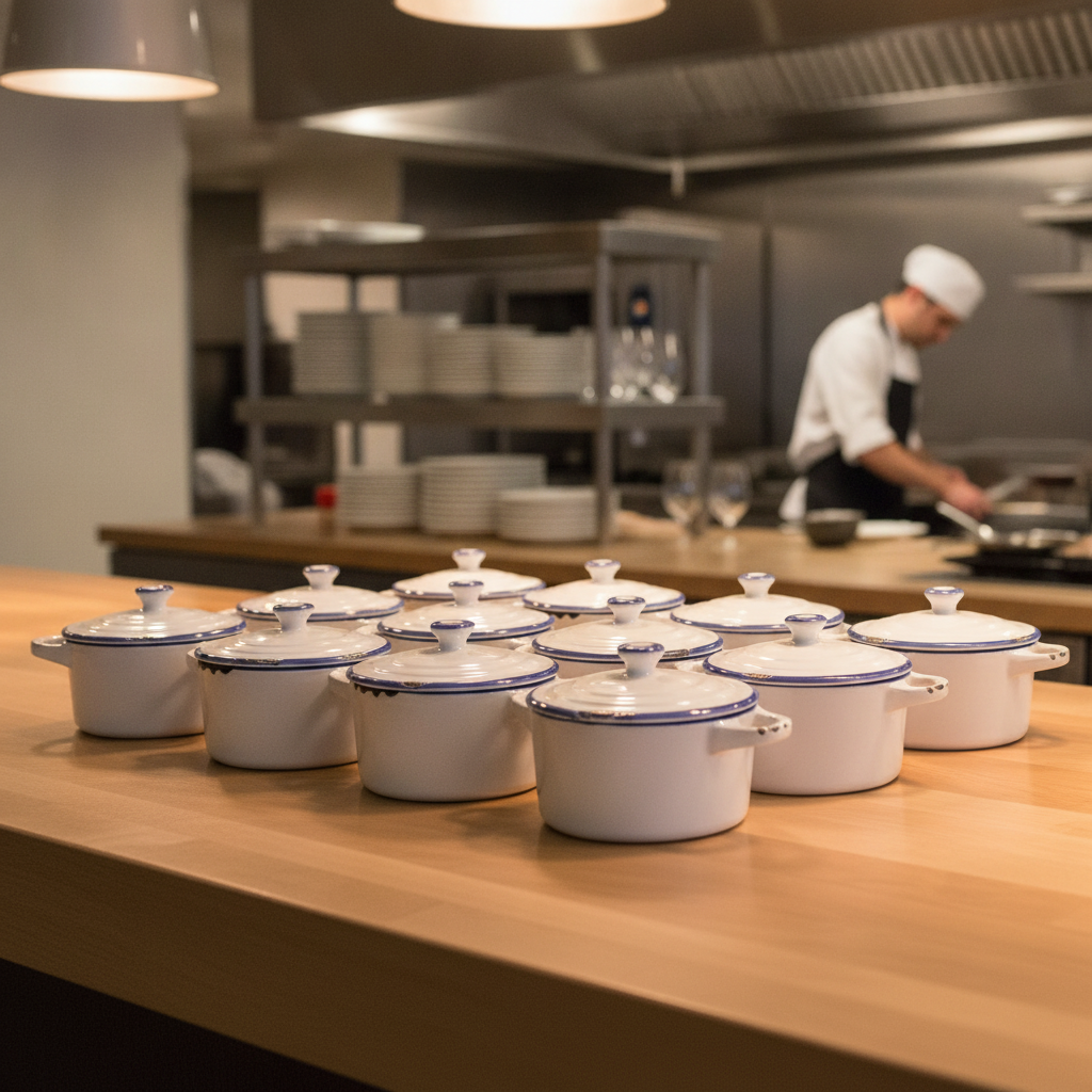 Stoneware Mini Casserole Dish 250ml for Serving Meals (Pack of 12)