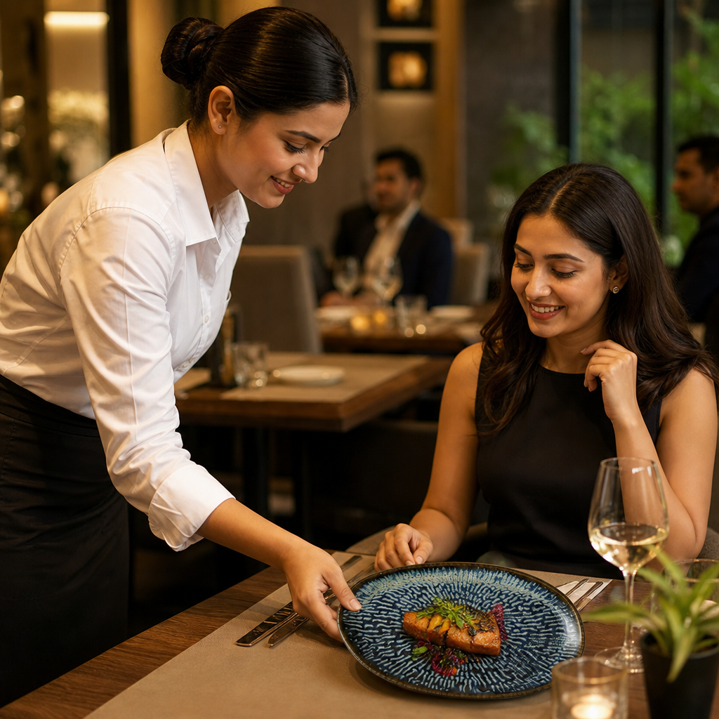 Oblong Plates 260x200mm Vitrified Ceramic for Dining (Pack of 6)