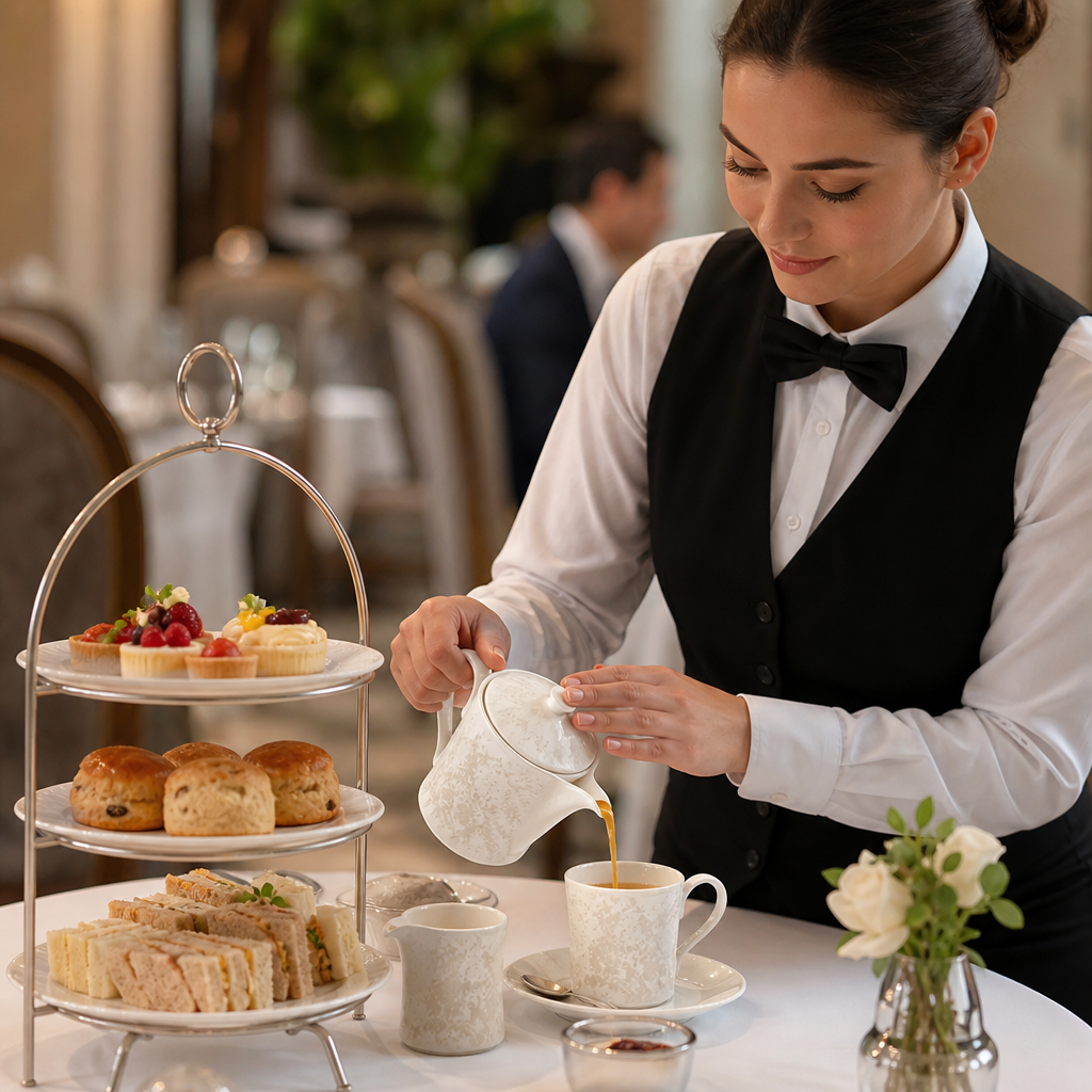 Bone China Pearl Cream Cups for Afternoon Tea (Pack of 6)