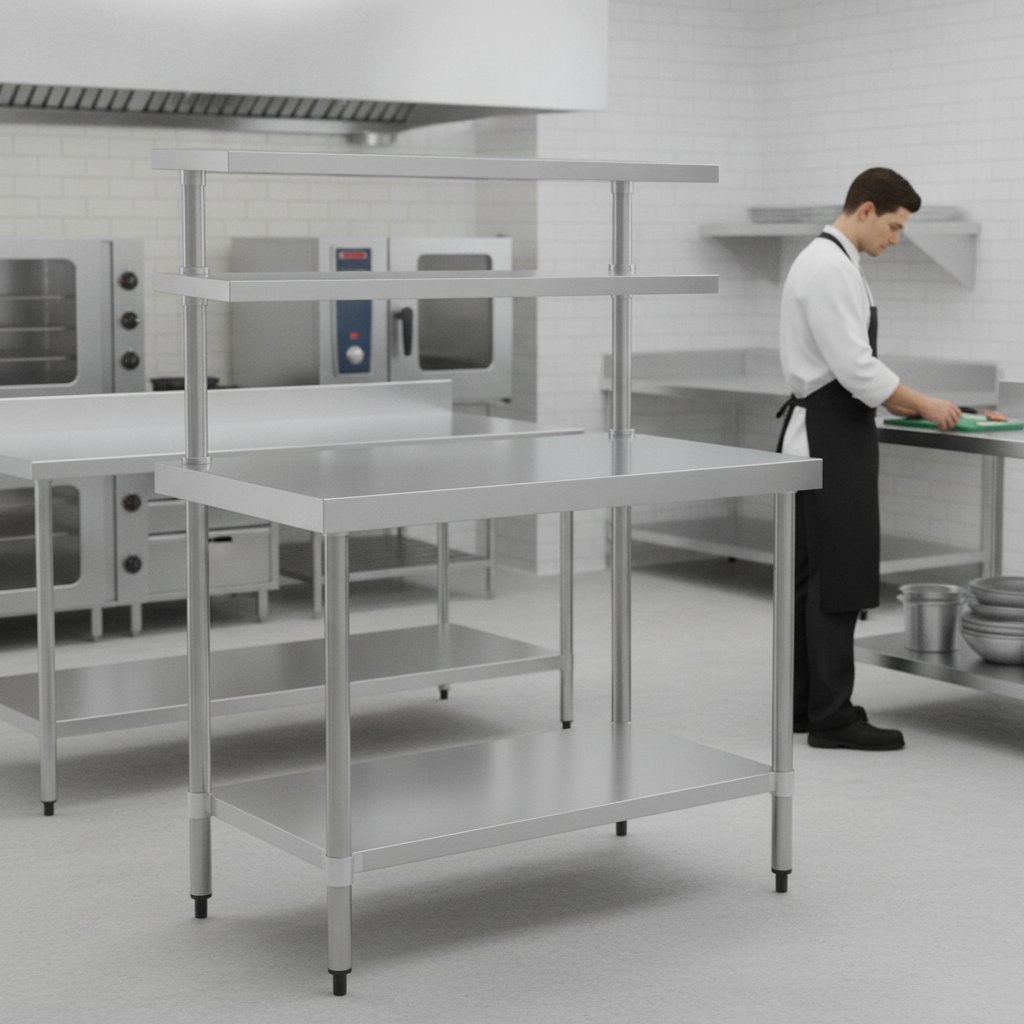 Stainless Steel Prep Station 1200x600mm for Commercial Kitchens